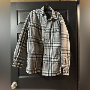 Carhartt Gray Plaid Jacket size M relaxed fit